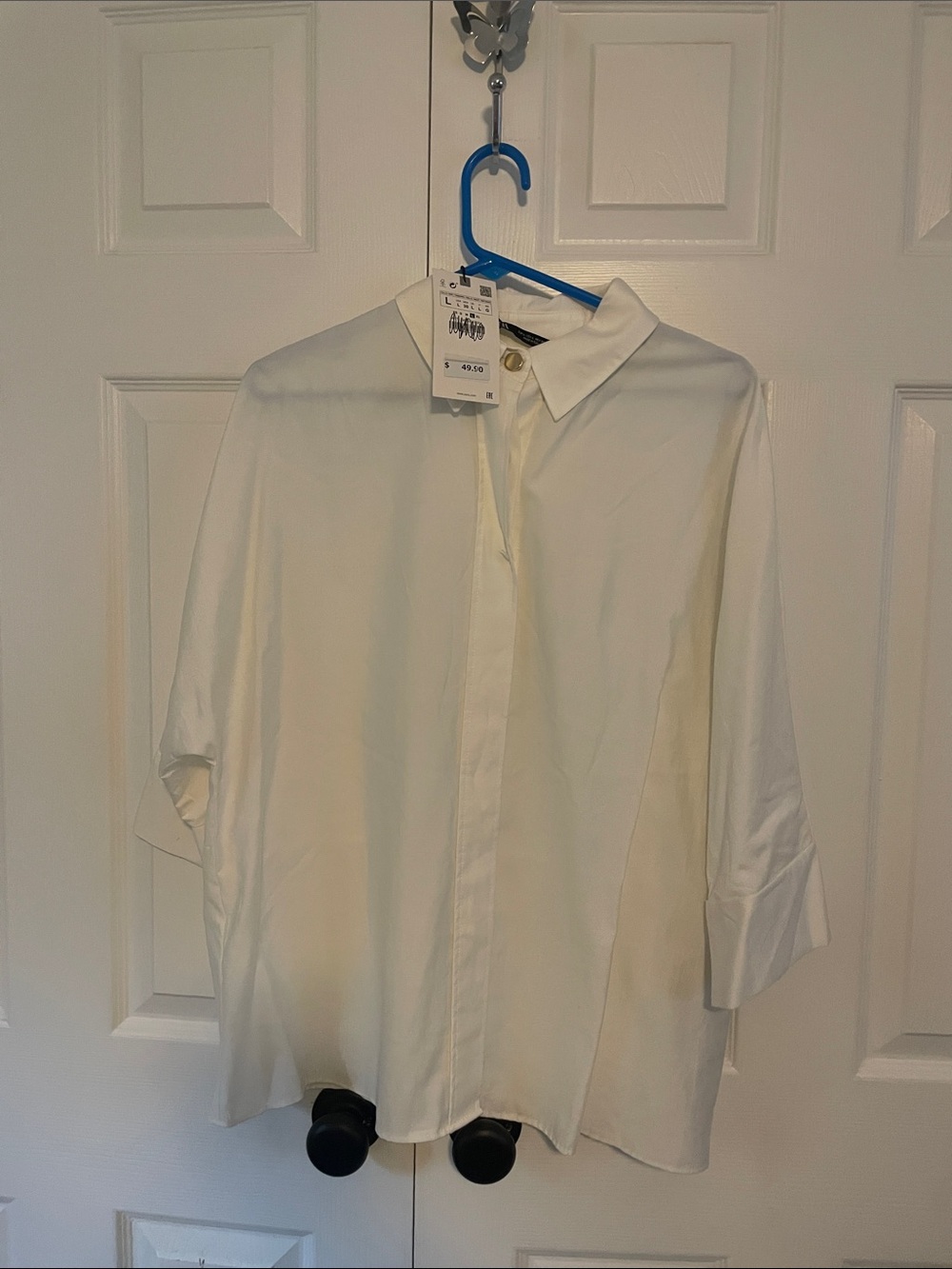 Zara Cream Button-Down Women's Shirt